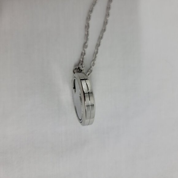 FIKA Mickey Mouse Large Aromatherapy Essential Oils Necklace Pendant Silver - Picture 4 of 7